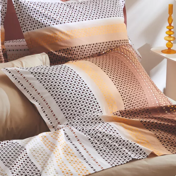 Taie d'oreiller rectangulaire coton (50 x 70 cm) Niagara Marron châtaigne