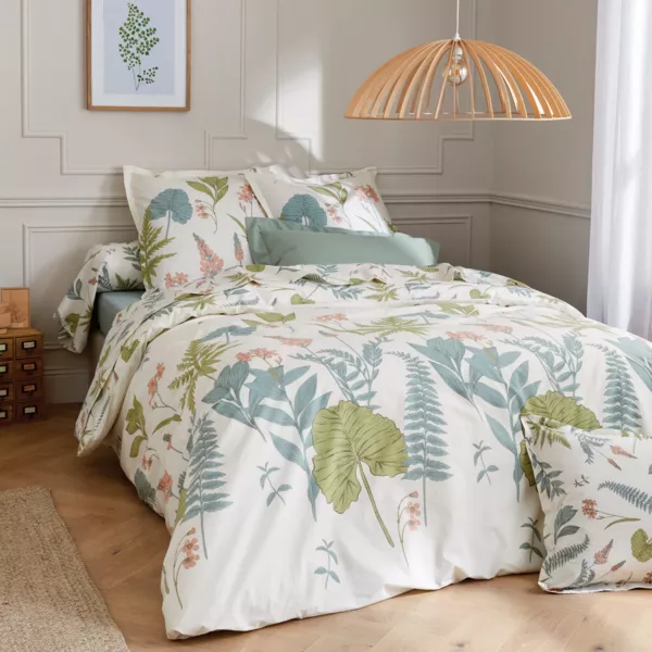 Housse de couette percale de coton (280 x 240 cm) Féerie Multicolore