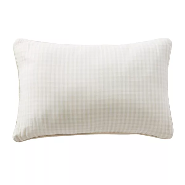Cojín rectangular en gasa de algodón (40 x 60 cm) Vickie Beige