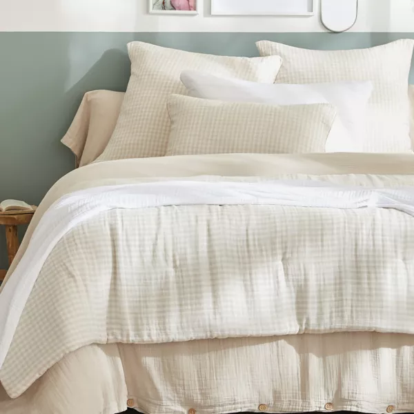 Bedloper Katoengaas (90 x 200 cm) Vickie Beige
