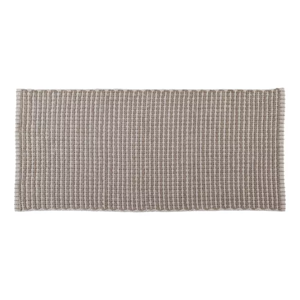Tapis de salon coton (50 x 120 cm) Mimetisme Taupe