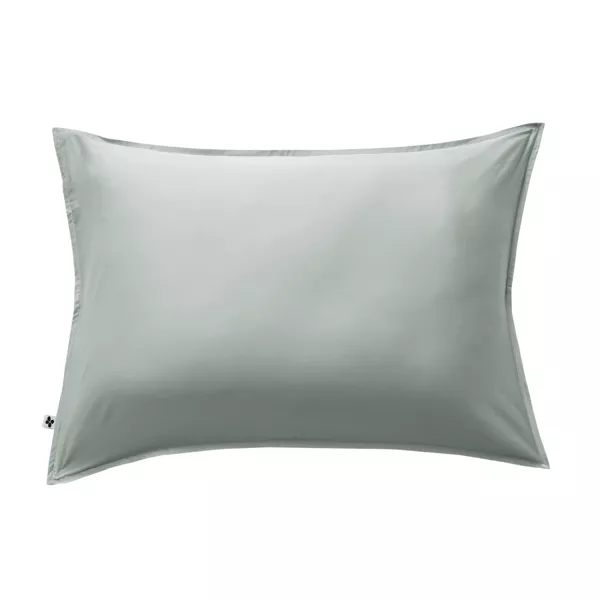 Taie d'oreiller rectangulaire satin de bambou (50 x 70 cm) Salomé Vert eucalyptus