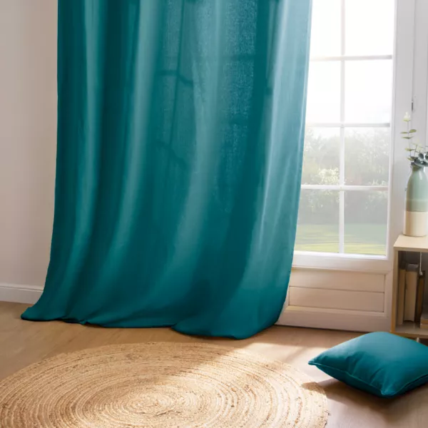 Gardin i bomuld (140 x 260 cm) Pixel Andebl