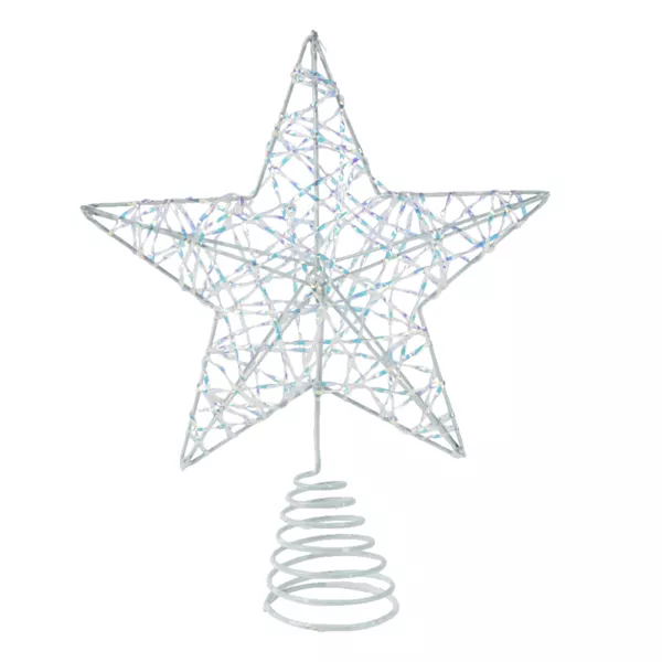 Cimier de sapin Kily Blanc irisé