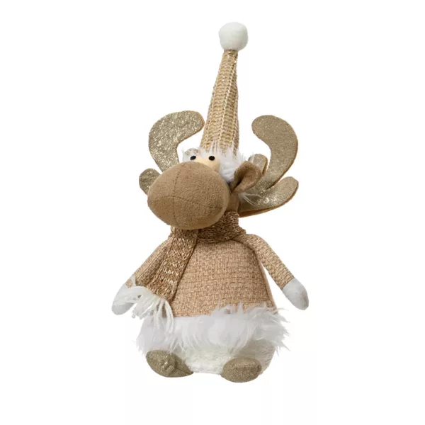 Renne de Noël (H30 cm) Ginger au Naturel