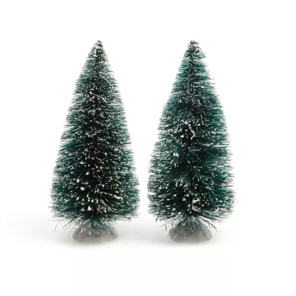2er Set Tannen Grün für Weihnachtsdorf