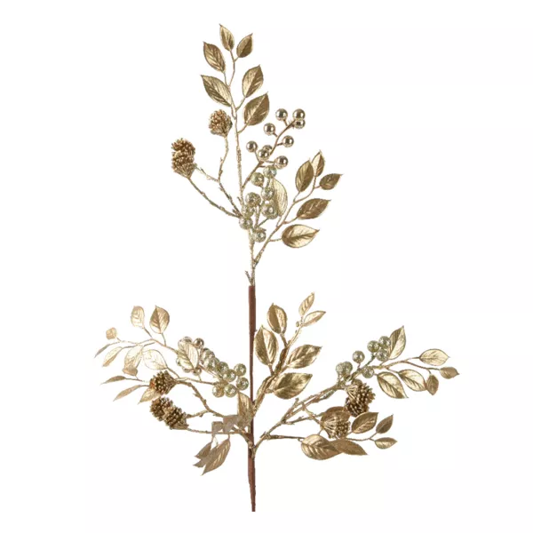 Guirnalda de hojas (68 cm) Helecho Real Oro claro