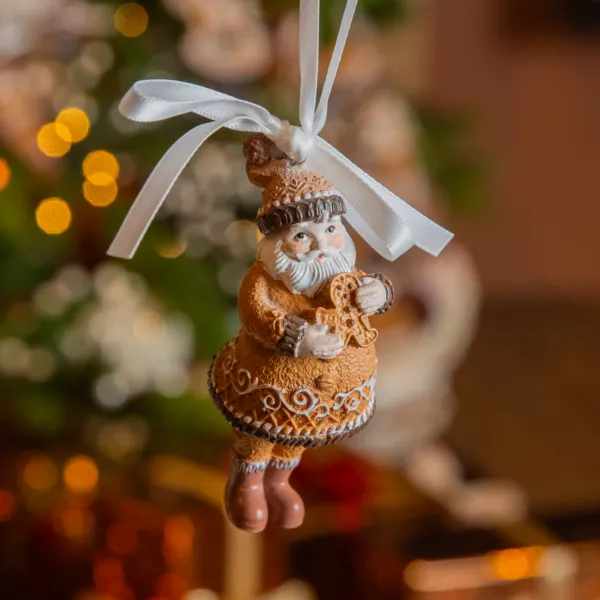 Hanger kerstman (H9 cm) Klaus in gemberbrood
