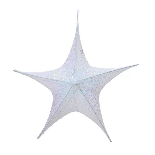 Kerstster om op te hangen (D135 cm) Christmas Glitterend Iridescent