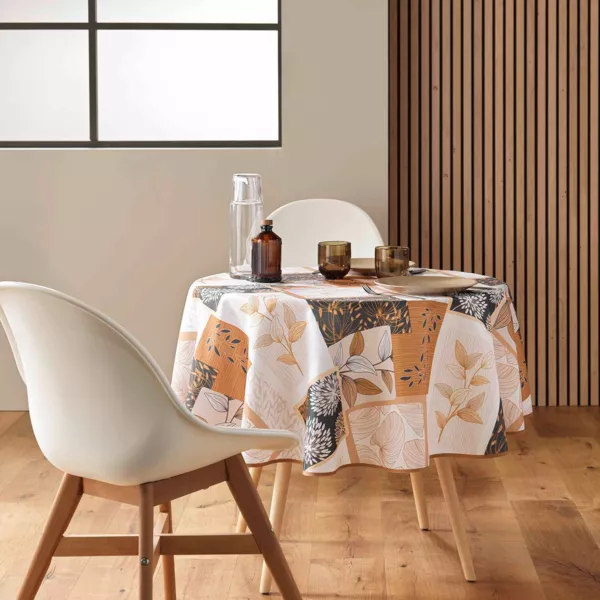 Nappe ronde anti tache (180 cm) Faya Multicolore
