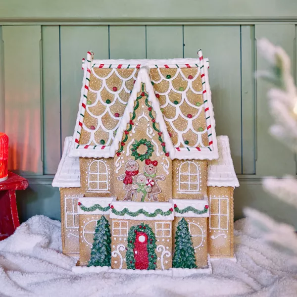 Stor dekorativt hus (H67 cm) Peberkage