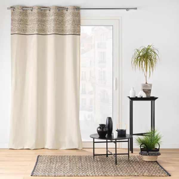 Rideau œillets (140 x 240 cm) Camalia Ecru