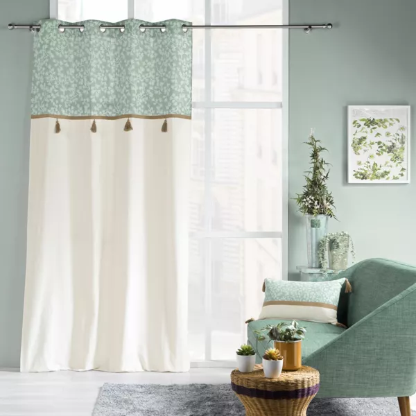 Gordijn met ringen (140 x 240 cm) Vivoline Mintgroen