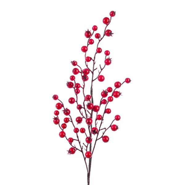 Tak met bessen (H60 cm) Holy gelakte rood