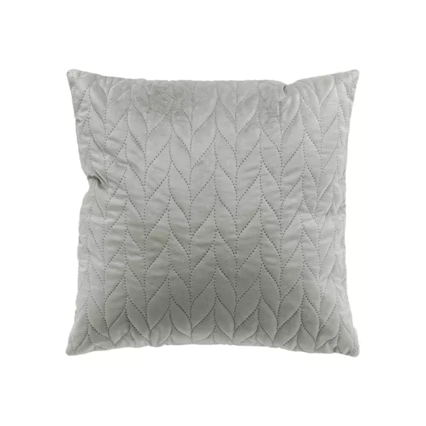 Vierkante fluwelen kussenhoes (40 x 40 cm) Daisy Grijs