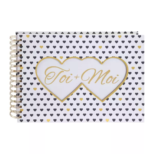 Spiral-Fotoalbum - 80 Seiten Toi + moi
