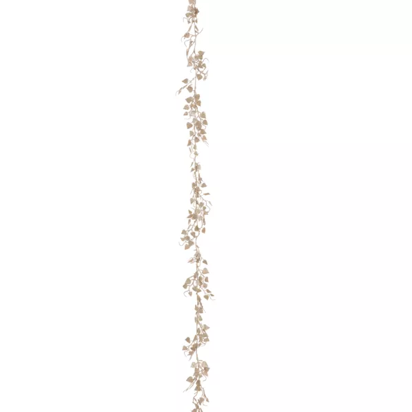 Guirlande de feuille (180 cm) Féerie de Noël Or pailleté