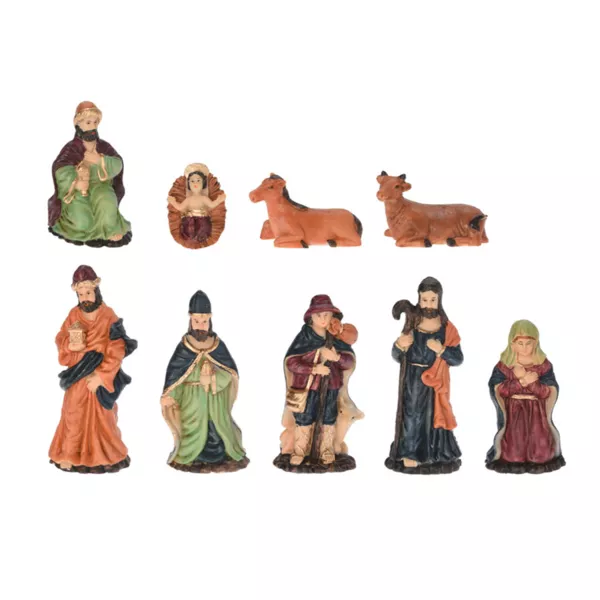 De 9 figurer (Højde 10 cm) af Antoine