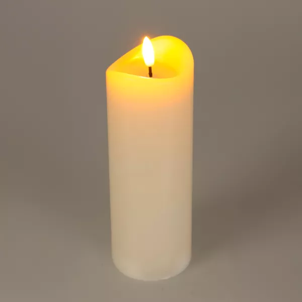 Bougie à piles LED (H15 cm) Christmas Ivoire