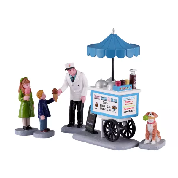 Personnages Lemax Charriot de crme glace