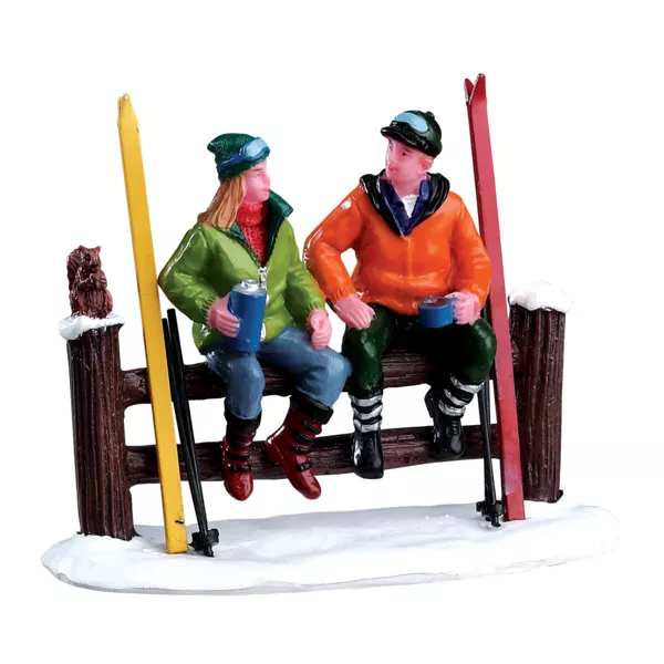 Lemax Figuren Langlaufski Pause