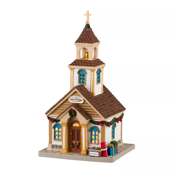 Village de Noël Lemax lumineux Église de New Village