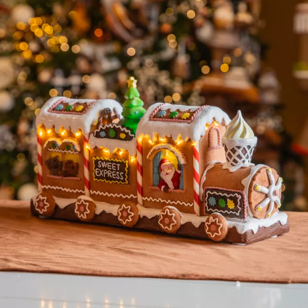 Train Électrique De Noël Sous Sapin – Coffret 216 Cm De Circuit – ABS, Pile AA – Décoration Lumineuse Et Festive – Pour Enfants De 3 à 6 Ans