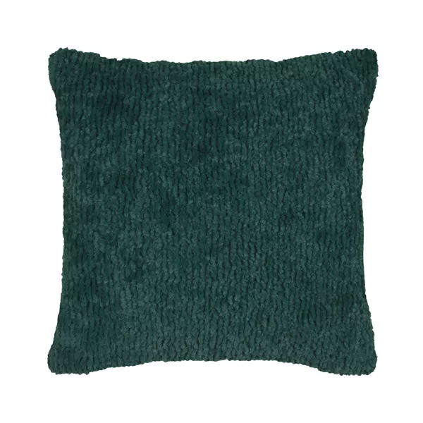 Coussin carré fausse fourrure (45 x 45 cm) Timmy Vert émeraude