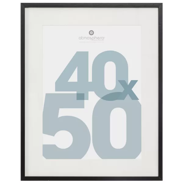 Cadre photo bois mural (40 x 50 cm) Manu Noir
