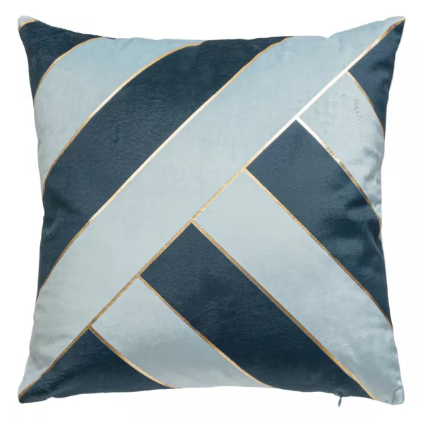 Cuscino quadrato velluto (40 x 40 cm) Nelya Blu