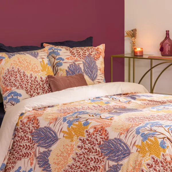 Funda nórdica y dos fundas de almohadas algodón (240 x 220 cm) Walaa Multicolor