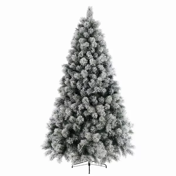 Árbol artificial de Navidad Edmonton Alto 300 cm Verde nevado