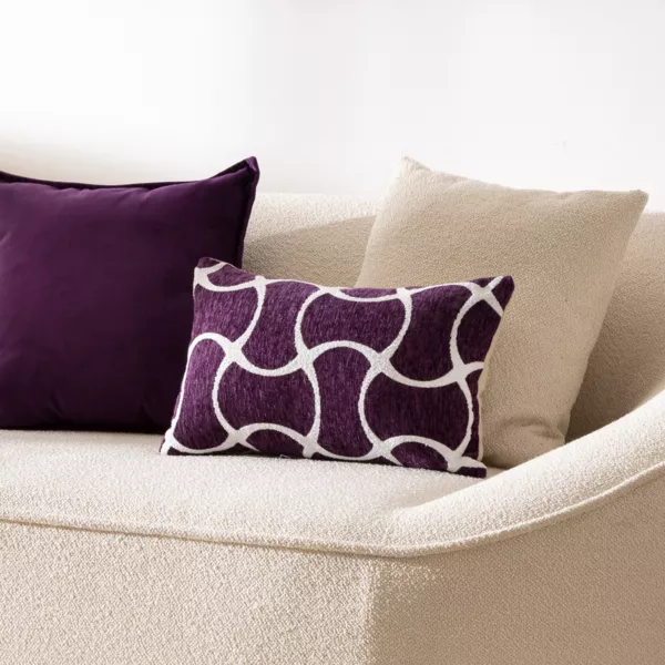 Rechthoekige kussenhoes (30 x 50 cm) Jeni Violet
