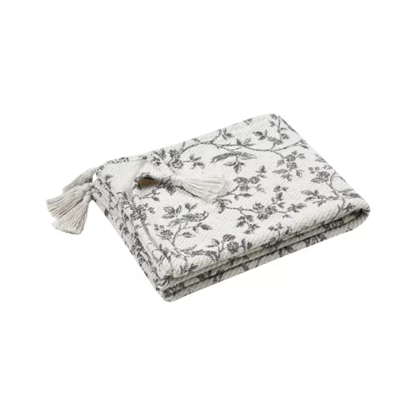 Gooi gerecycleerd katoenen bank (125 x 150 cm) Clarine Creamwit