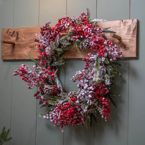 Couronne de Noël (D40 cm) Epinea Vert enneigé