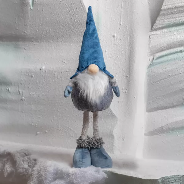 Duende bromista de Navidad (H50 cm) Hugues sombrero puntiagudo Azul