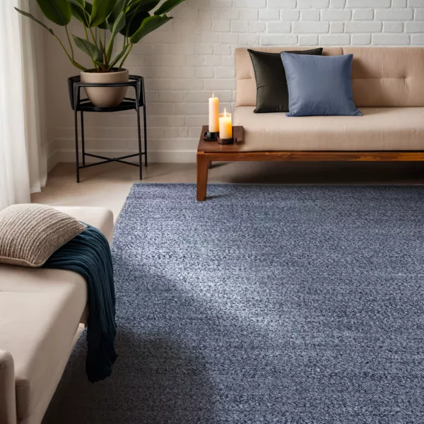 Tapis de salon rectangulaire matière recyclée (160 x 230 cm) Sabana Gris