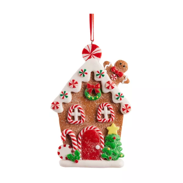 Suspension de Noël (H12 cm) Maison Pain d'épices