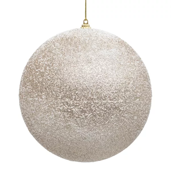 Weihnachtskugel (D150 mm) Ferie Champagnerfarben verschneit