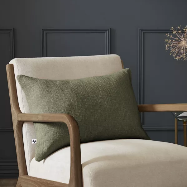 Coussin rectangulaire coton (40 x 60 cm) Sixtine Vert romarin