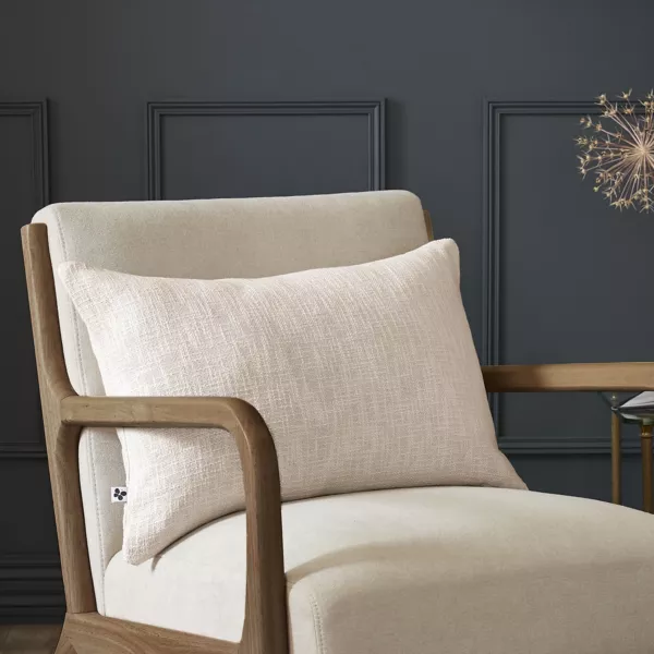 Coussin rectangulaire coton (40 x 60 cm) Sixtine Beige