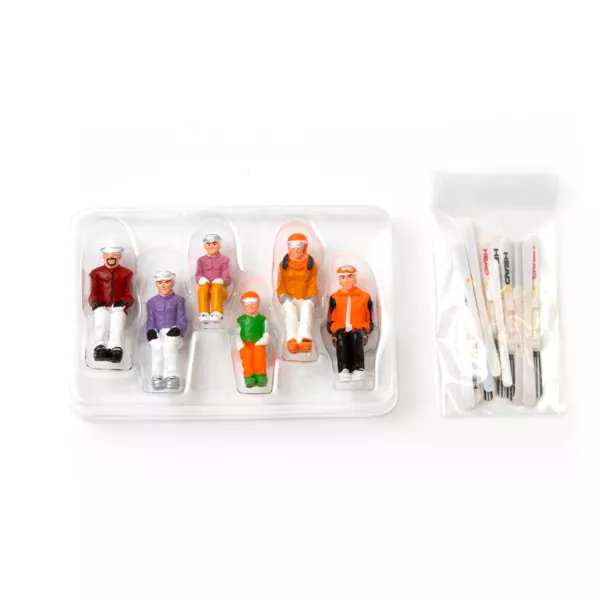 St med 6 My Village skilberfigurer til skilift