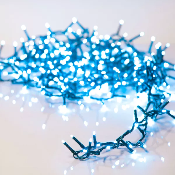 Guirlande lumineuse 22,5 m 1000 LED câble vert Luxe Bleu