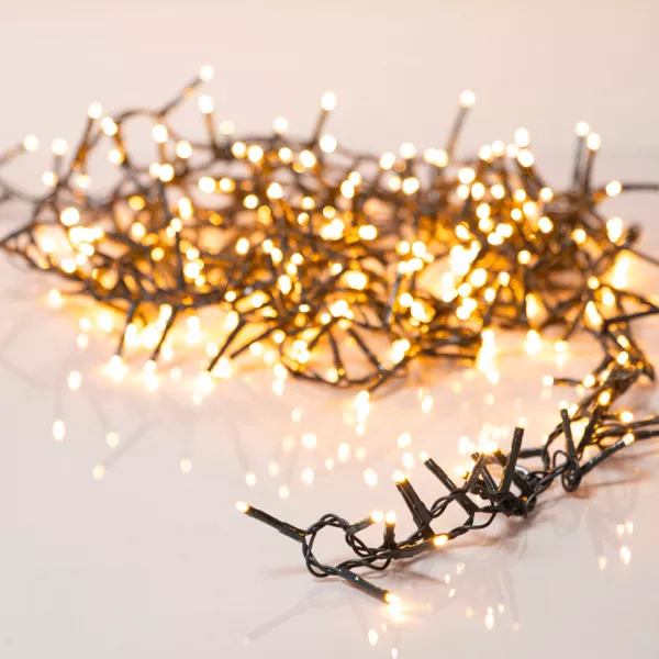 Lyskde 60 m 3000 LED grn kabel Luksus Varm gylden hvid