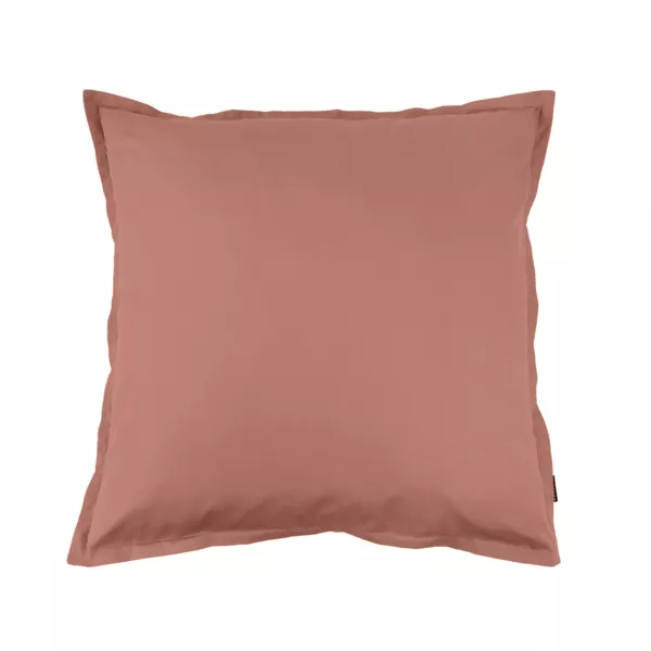 Funda de almohada cuadrada de percal de algodón (65 cm) Cali Rosa madera