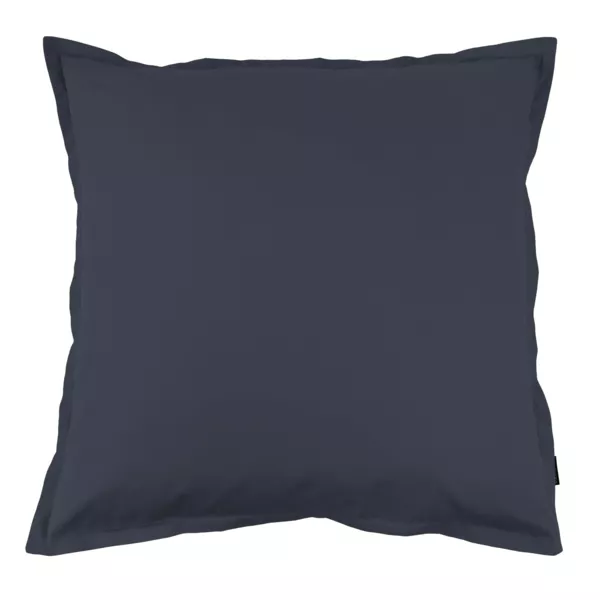 Funda de almohada cuadrada de percal de algodón (80 x 80 cm) Cali Azul marino