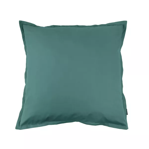 Taie d'oreiller carrée percale de coton (65 x 65 cm) Cali Bleu canard