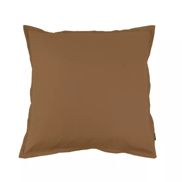 Funda de almohada cuadrada de percal de algodón (65 cm) Cali Cappuccino