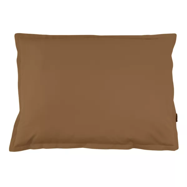 Funda de almohada rectangular de percal de algodón (80 cm) Cali Cappuccino