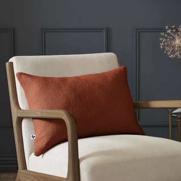 Cojín rectangular algodón (40 x 60 cm) Sixtine Terracota 